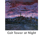 Coit Tower at Night