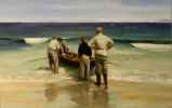 Putting the Currach to Sea